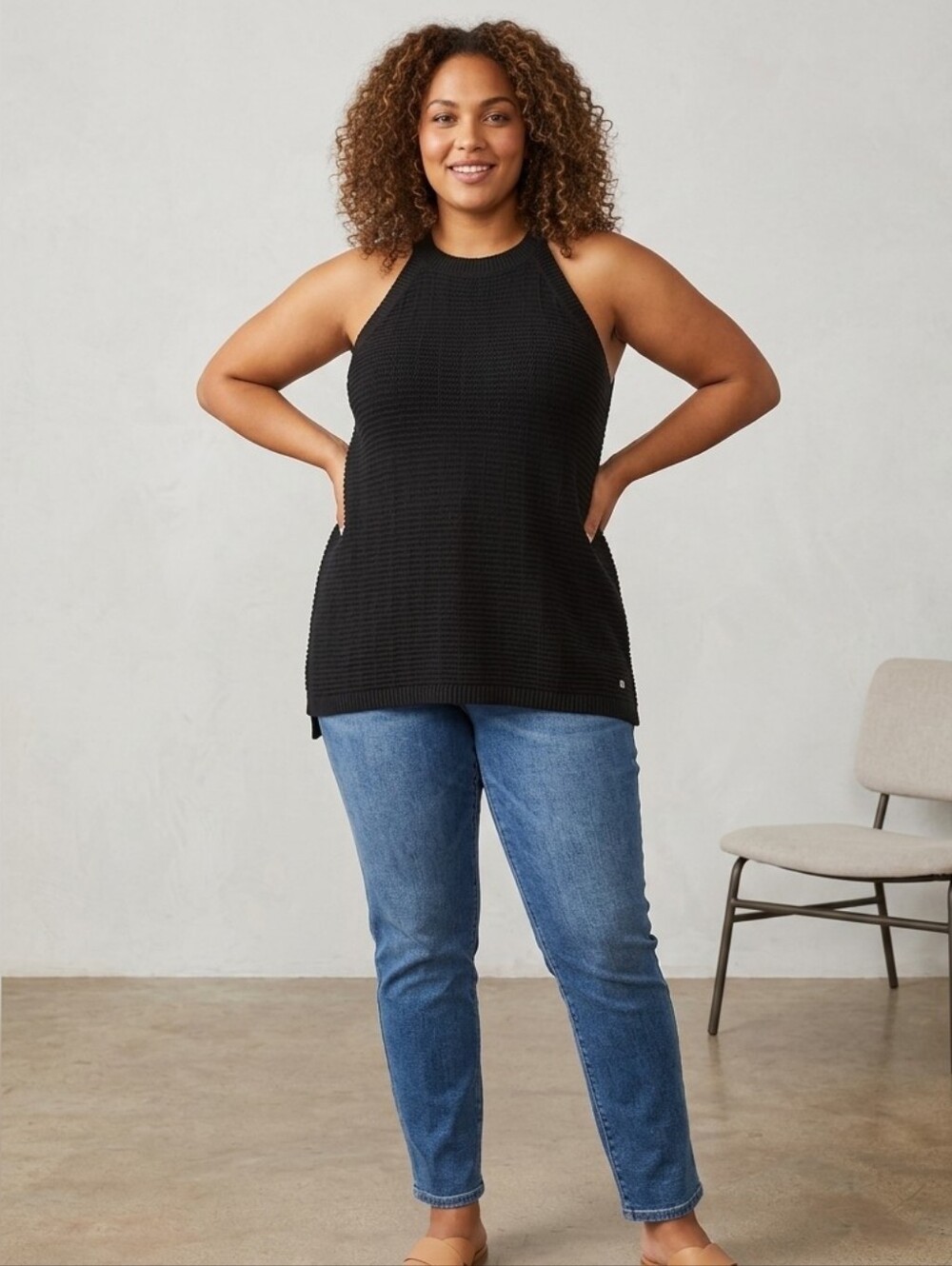 NWT Ryan Wylde Bella Knit Sleevless Sweater 5X Tank Top